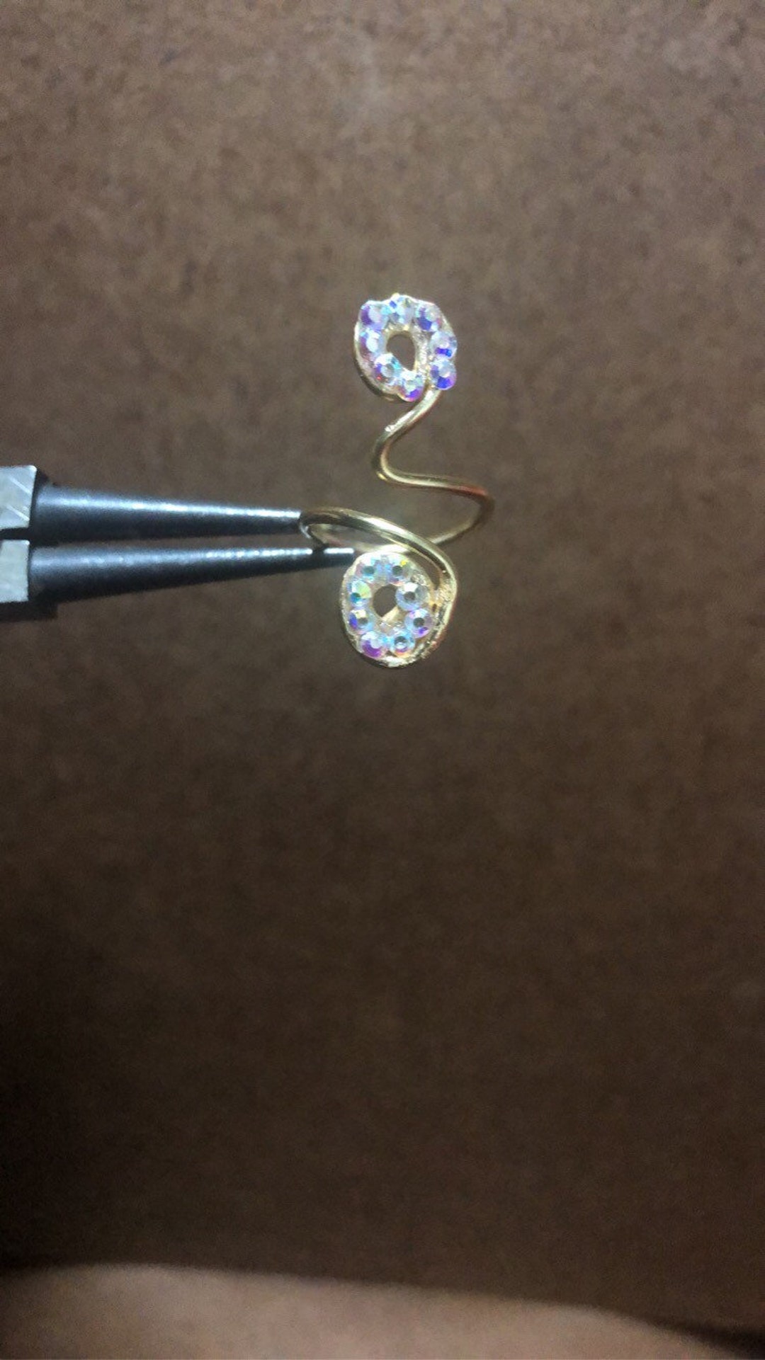 Rhinestone Toe Ring Etsy