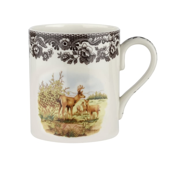 Spode Woodland Mug 16 oz Mug (Mule Deer) New