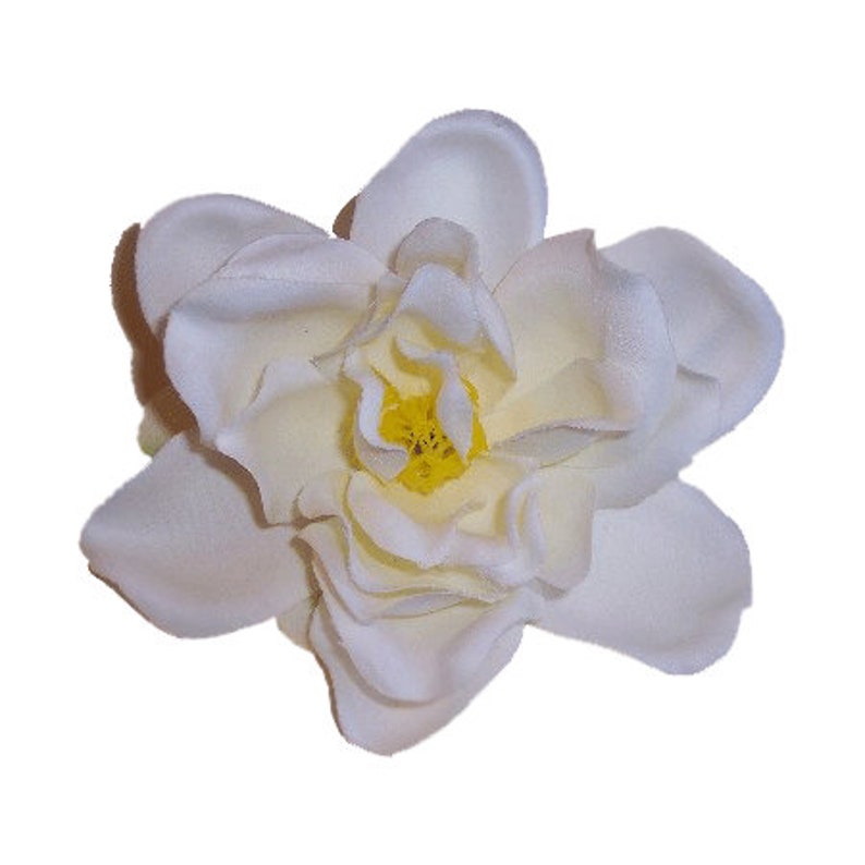 Artificial Flower Hair Clip/pin Brooch, Gardenia, White Etsy