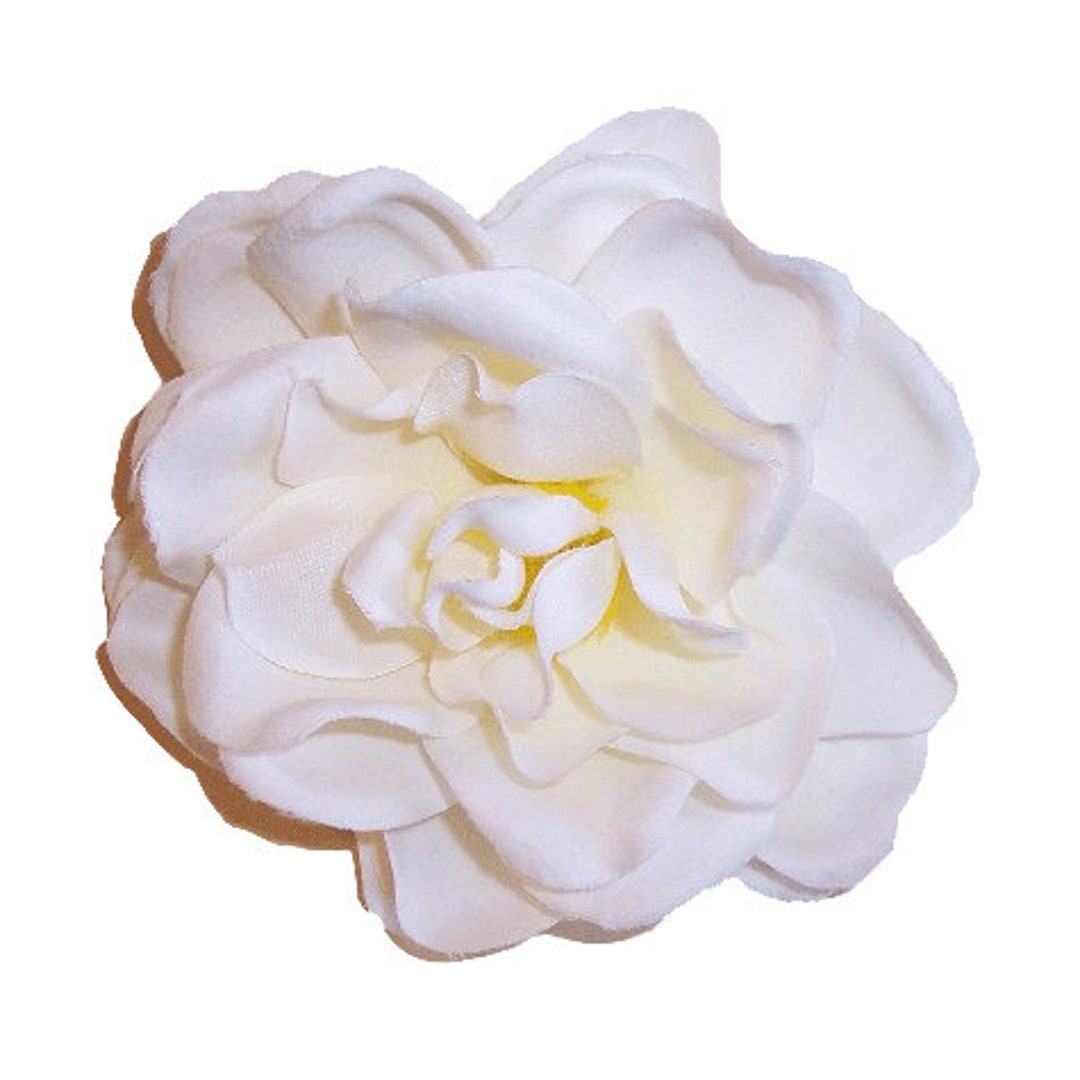 Artificial Flower Hair Clip/pin Brooch, Gardenia, White Etsy