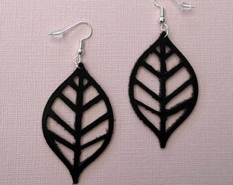 Leather earrings