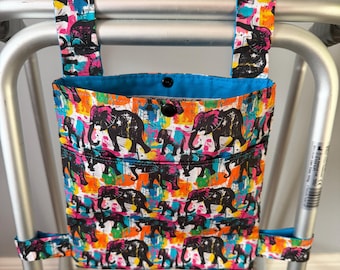 WALKING FRAME BAG - Elephants