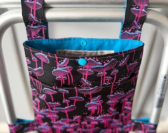 WALKING FRAME BAG - Glow Garden fabric by Sarah Watts of Ruby Star Society