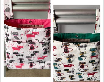 WALKING FRAME BAG - Cats & Bow Ties