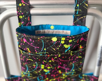 WALKING FRAME BAG - Paint Splatters