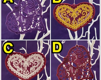 FSL Lace Hearts & Butterfly