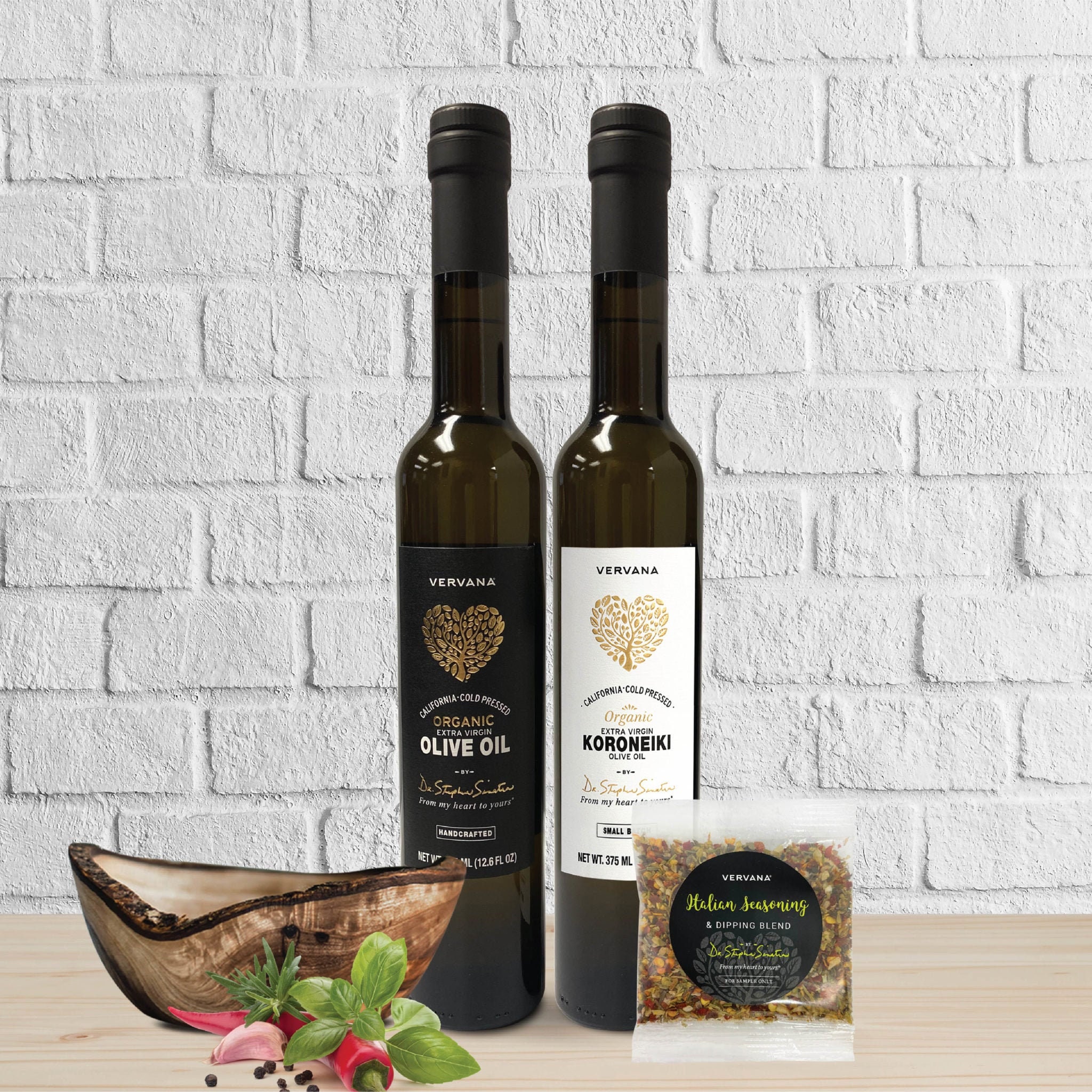 Extra Virgin Olive Oil Dipping Gift Set By Vervana Marketplace Etsy