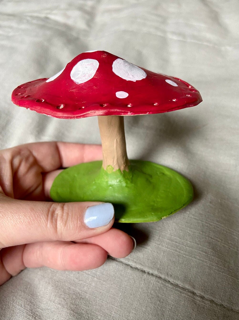 Clay mushroom earring holder outlet