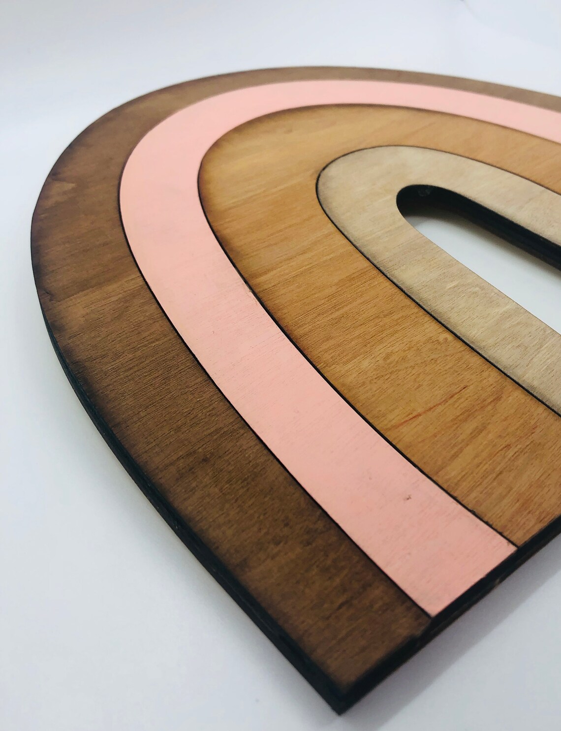 Custom Painted Rainbow Wooden Rainbow Boho Decor Nursery Etsy