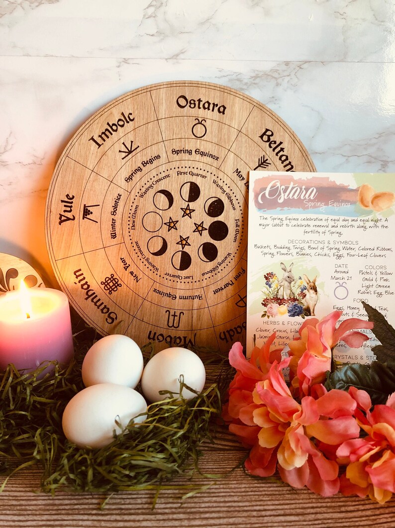 Pagan Calendar Wheel of the Year Sabbat Calendar Pagan Etsy