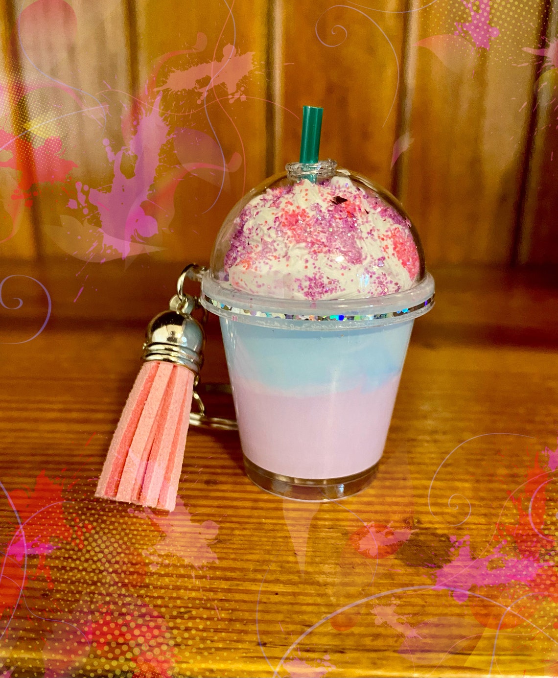 Starbucks Keychain Starbucks tumbler Keychains Cute Etsy