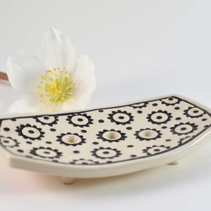 Ceramic soap dish, ceramics soap holder, draining ceramic soap dish, bathroom decor