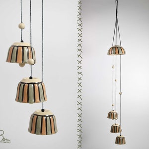 Wind chime bells, ceramic wind chimes, indor outdoor decoration, ceramic mobile