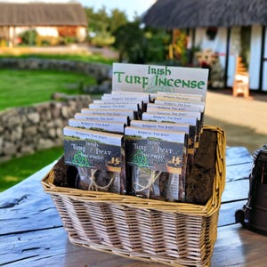 Irish Turf / Peat Incense Set - The smell of Ancient Ireland - Wholesale x20 Unit Basket