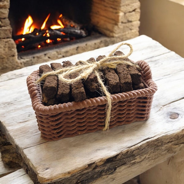 Irish Turf / Peat Incense 'Creel' Basket Set (x24 piece) - The smell of Ancient Ireland