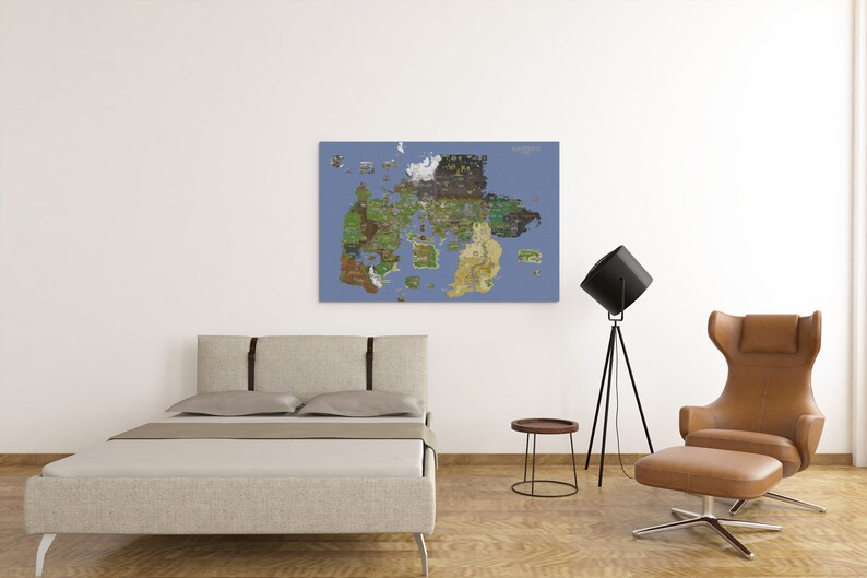 Runescape Classic World Map Art Print Old School RS Map with Etsy