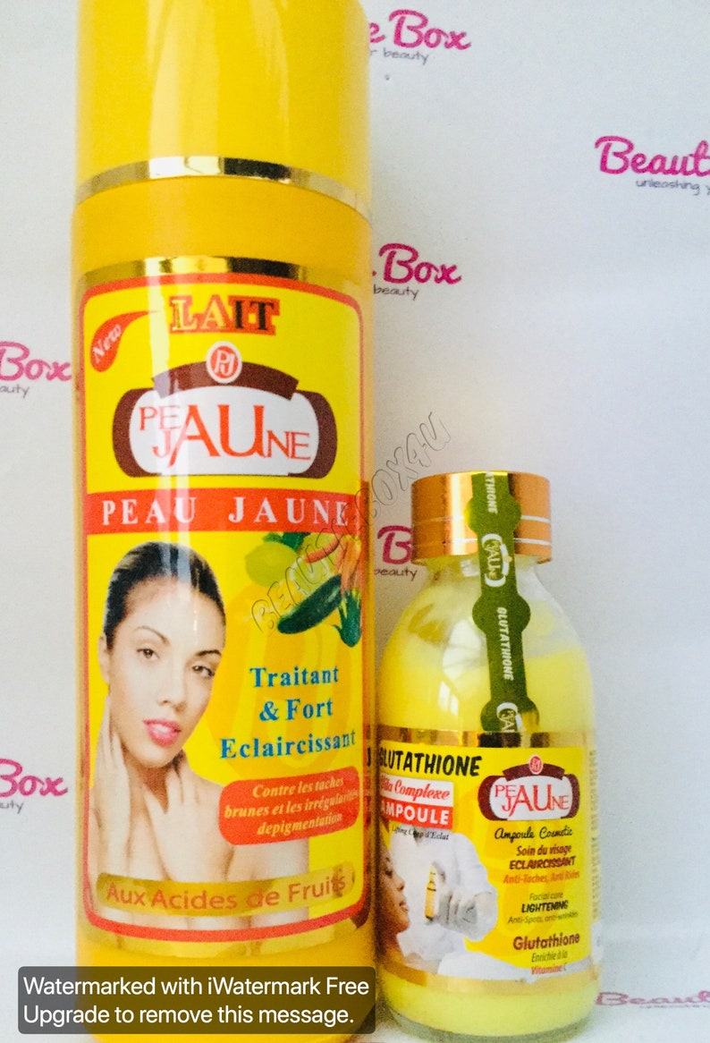 Peau Jaune Body Lightening Lotion 500ml and Serum Etsy