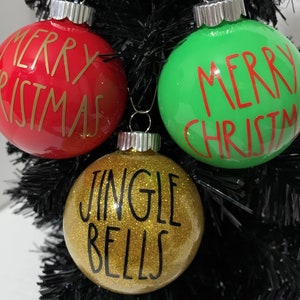Custom Rae Dunn Inspired Christmas Ornament