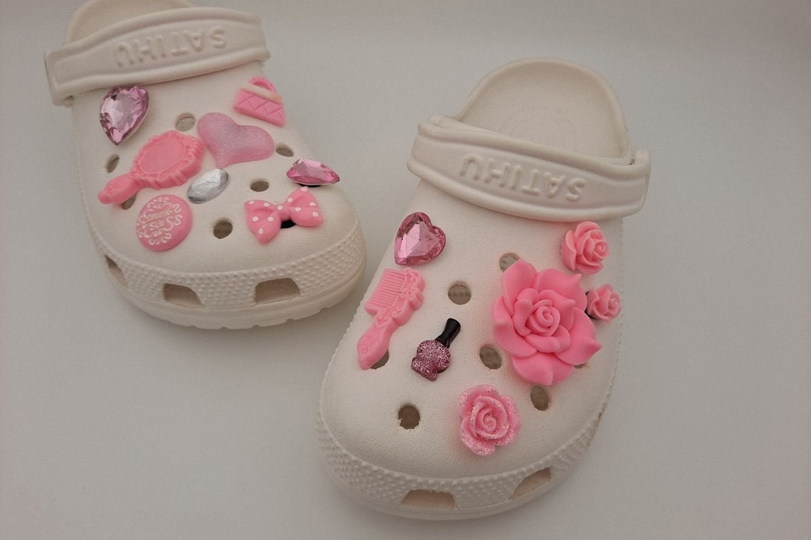 Pink Croc charms for girls custom designer shoe charms adult Etsy
