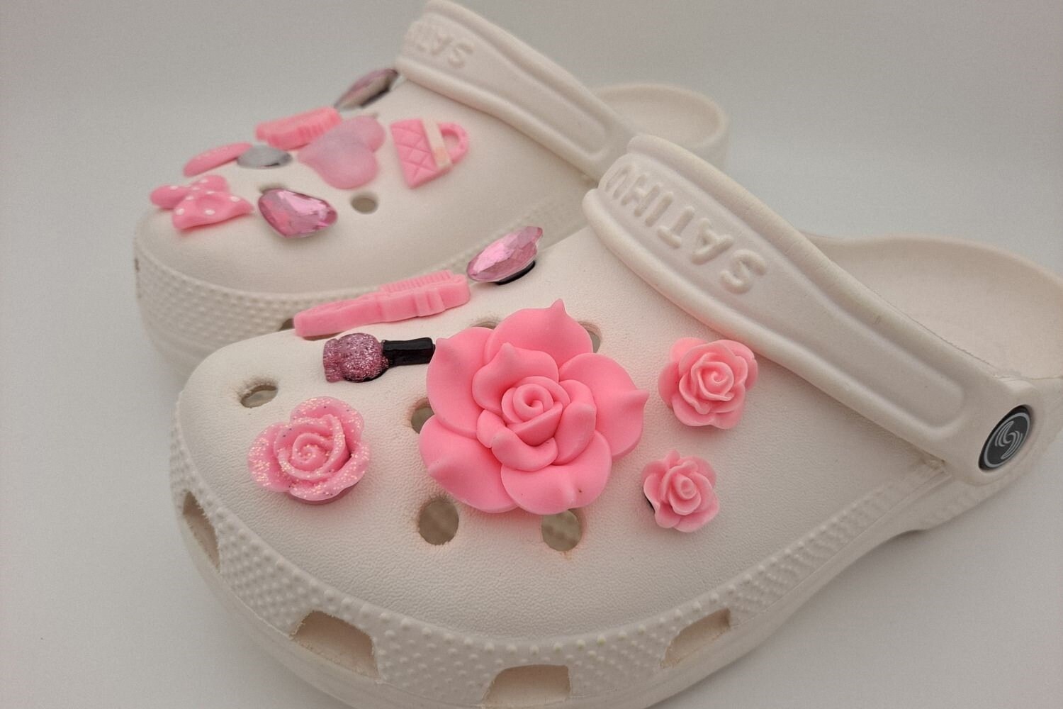 Pink Croc charms for girls custom designer shoe charms adult Etsy