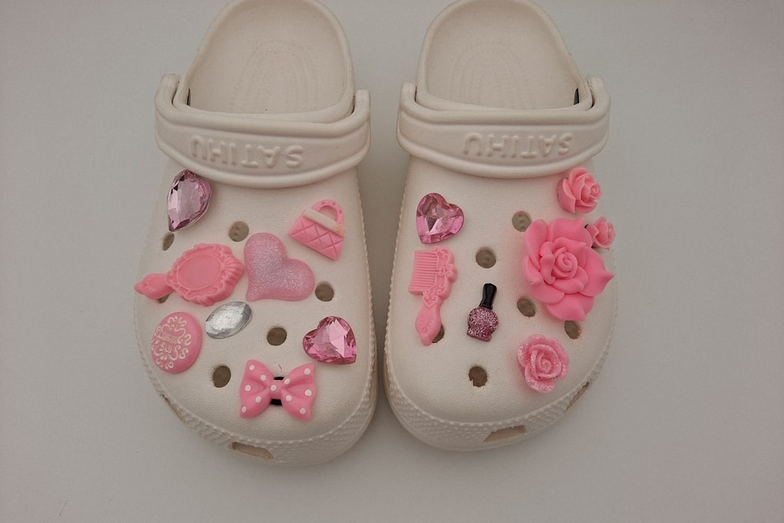 Pink Croc charms for girls custom designer shoe charms adult Etsy