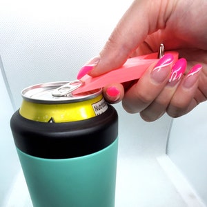 Cute tab opener keychain tool heart  | Gift Gifts for her Sister Mother Mom GF Girl Friend long nail assist Christmas Stocking Stuffer