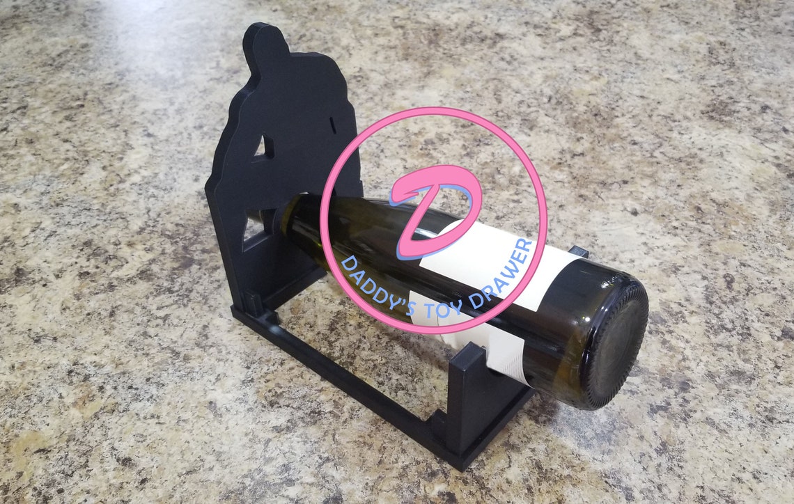 Barry Wood Wine Bottle Holder Gift Personalized Gifts Filler Etsy Canada