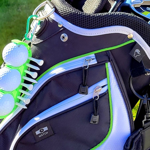 Kombinations-Golf-Tee-Ball-Tasche mit Clip auf Zubehörhalter | Geschenkgeschenke für ihn, Vater, Bruder, Sohn