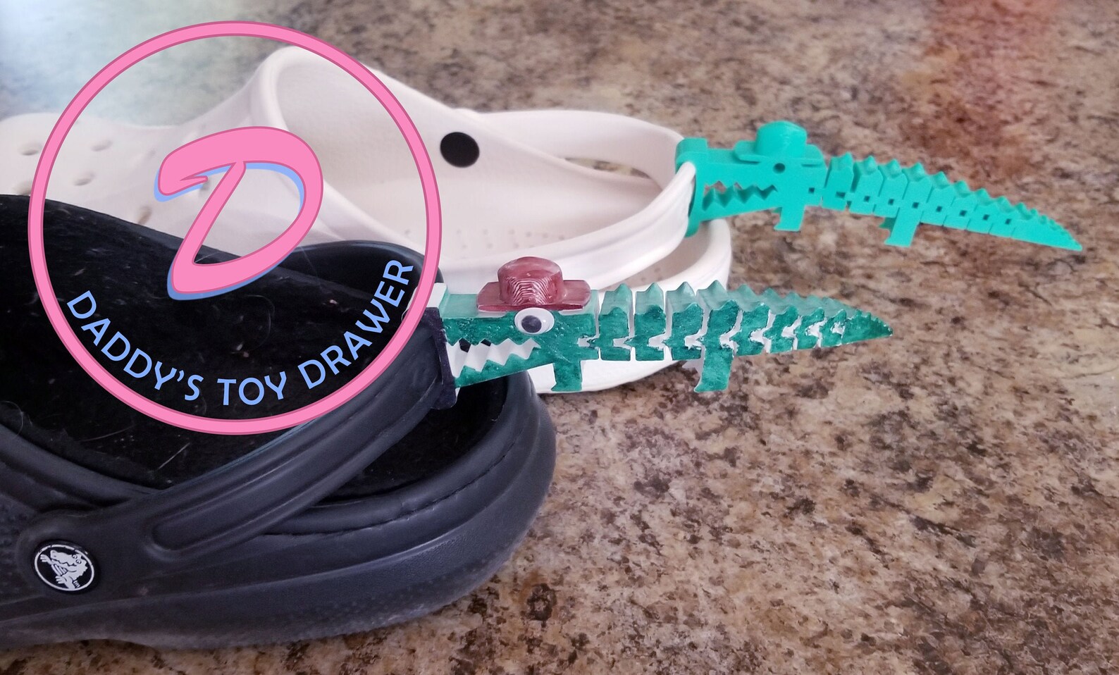 Crocodile Croc attachments 3d printed gift Personalized Etsy