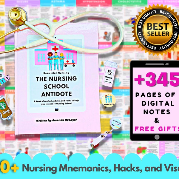 Retired Version * The Nursing School Antidote Book - 345 SEITEN - Ultimatives Nursing School Bundle