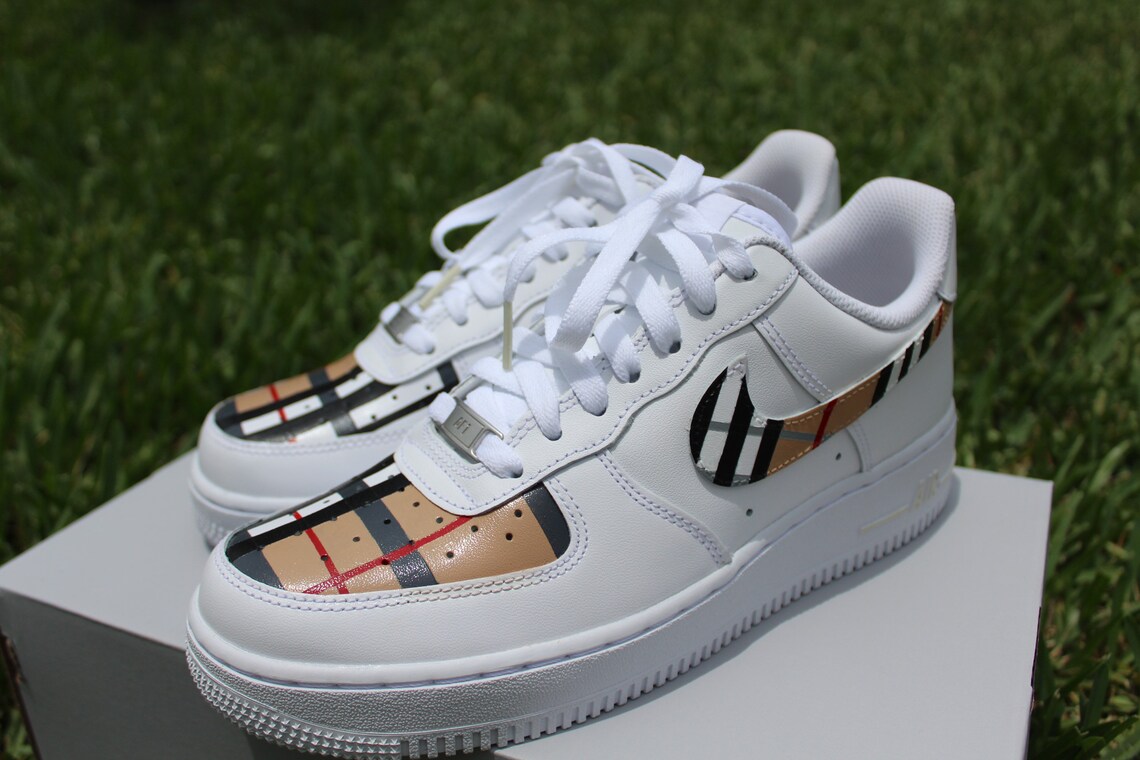 plaid custom air force 1