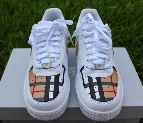 custom plaid air force 1
