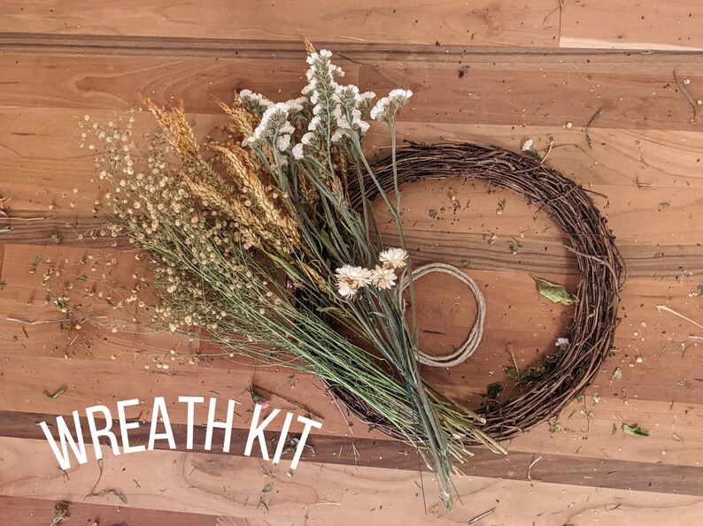 Dried Wreath Kit Etsy