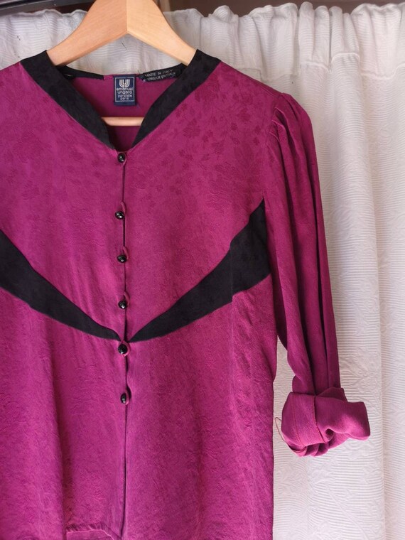 Emanuel Ungaro vintage silk blouse 80s tg. 42nd Un