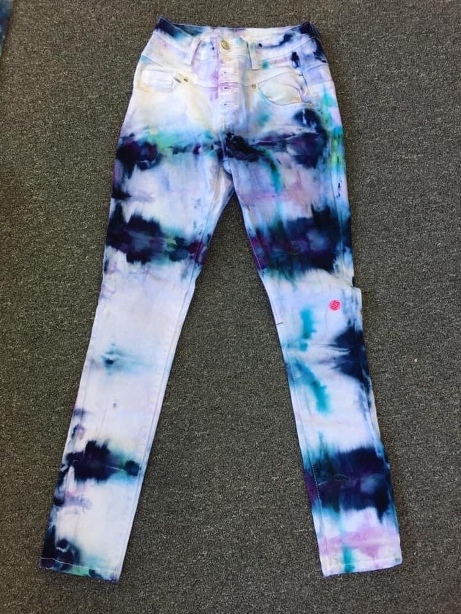 Tie dye jeans Etsy