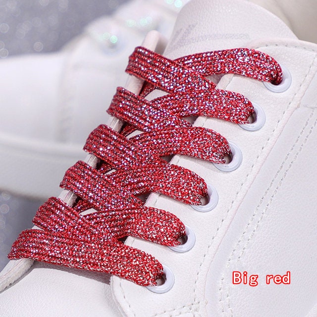 Glitter Shoelaces Colorful Flat Shoe Laces Running Laces Athletic