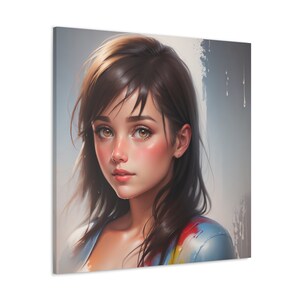 Artistic Wet-on-Wet Technique: Exquisite Painting of a Gorgeous Girl