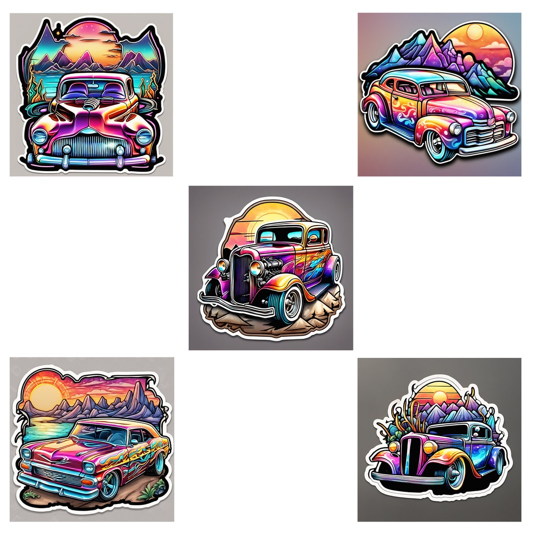Car Sticker Designs for Your Ride Hot Rod Stickers Collection 5 Unique