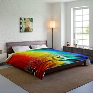 Unique Colorful Artwork Decor Comforter - Elevate Your Sleep Space with Eye-catching Design