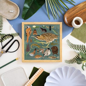 Reedbed Wildlife Print - Bartmeise Kunst, Vogel Liebhaber Geschenk, Natur inspirierte Dekoration, Bitton Wildlife, Perfekt für Zuhause & Büro