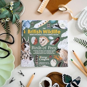 British Bird of Prey Colouring Book – Educational Fun for Kids & Adults, Nature Learning, Wildlife Art Activities