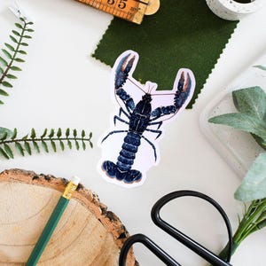 Common European Lobster Vinyl Sticker, Ocean Decor, Cute Crab Art, Marine Life, Waterproof & Durable, Gift for Lobster Lovers