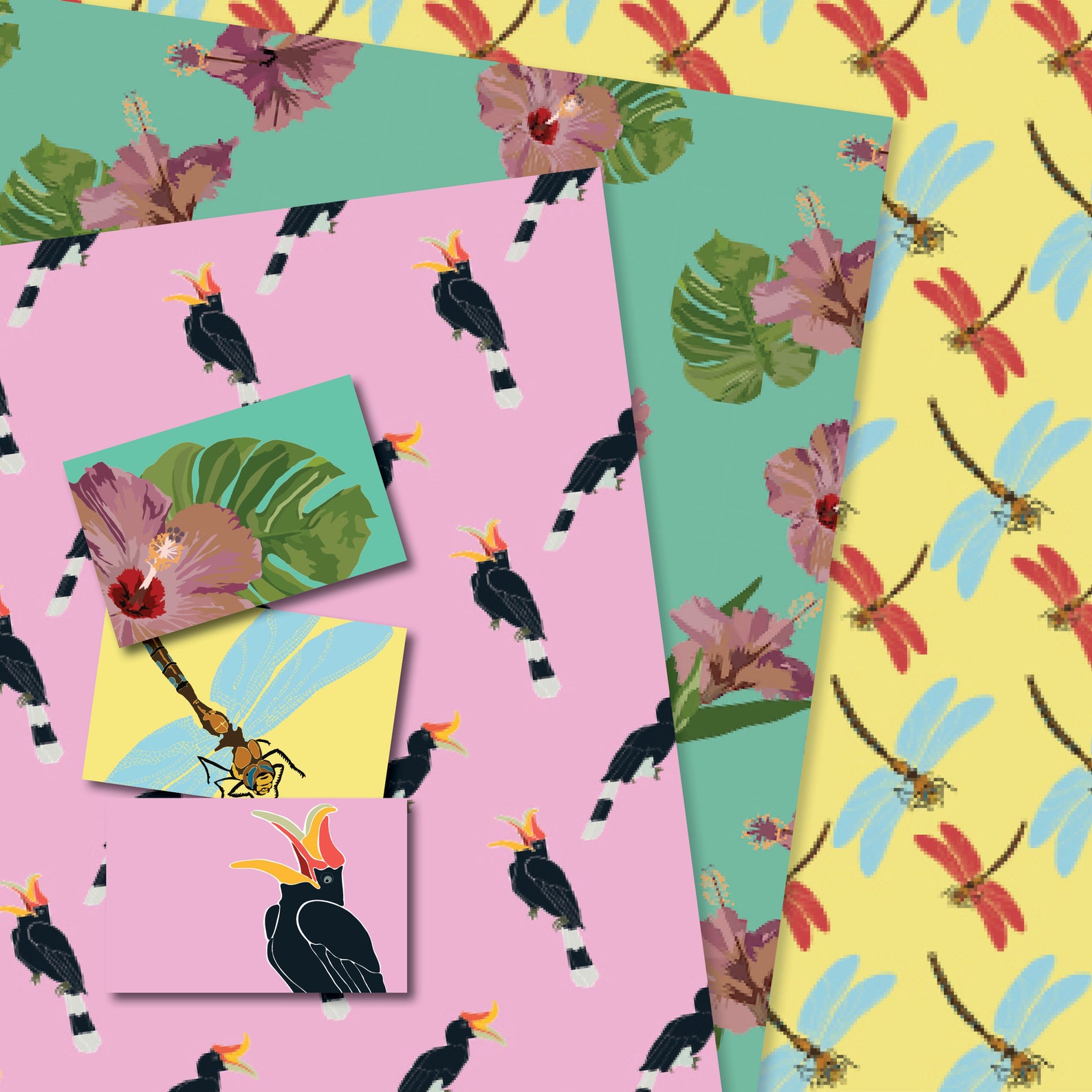 Nature Wrapping Paper Limited Edition Colourful gift wrap Etsy