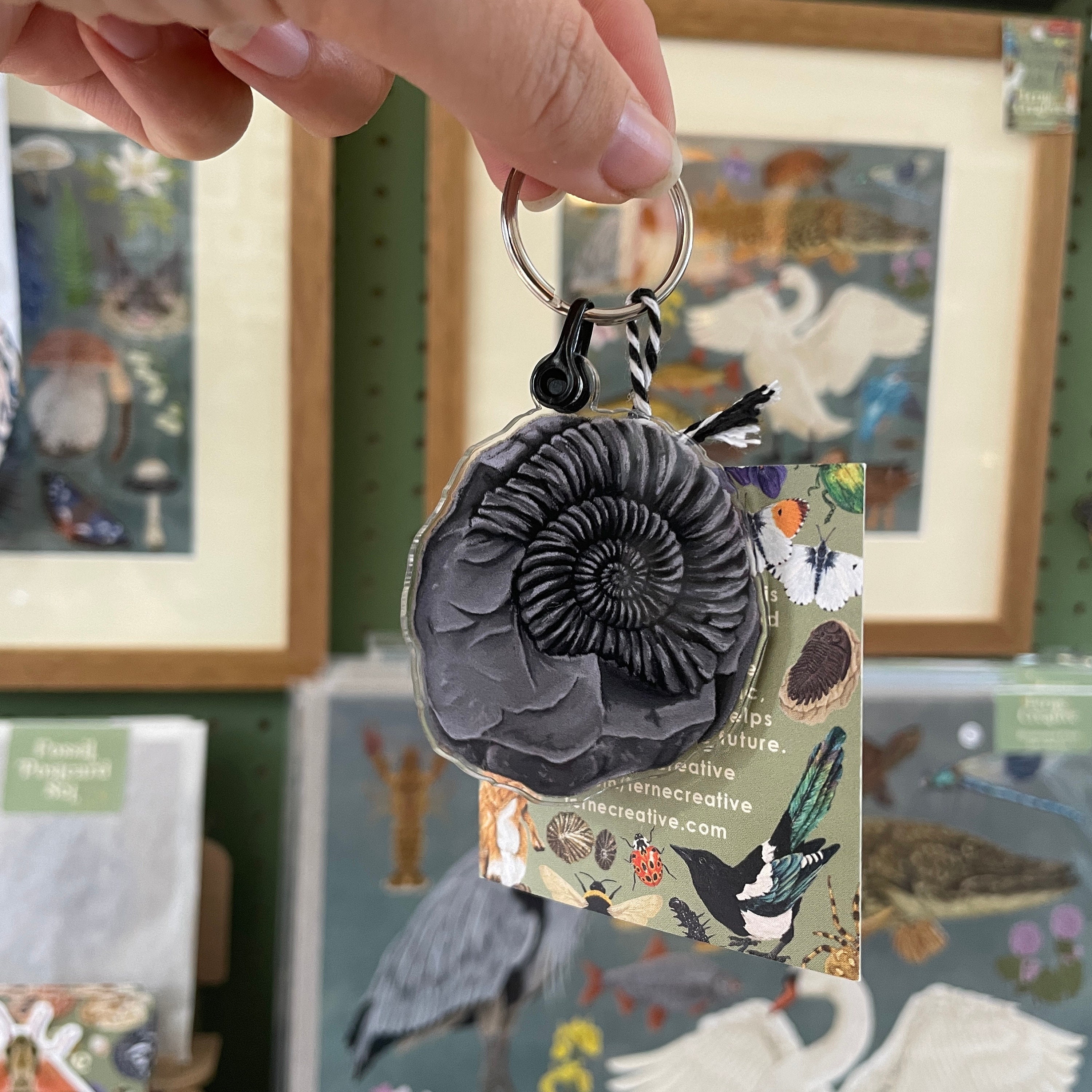 Fossil keyring sale