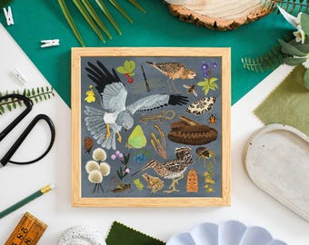 Blanket Bog Wildlife Print