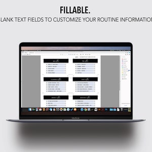 ROUTINE *FILLABLE* Planner Cards Bundle | Routine Cards | Task Cards | Fillable & Printable | 5 Designs | Fits All Card Slots image 2