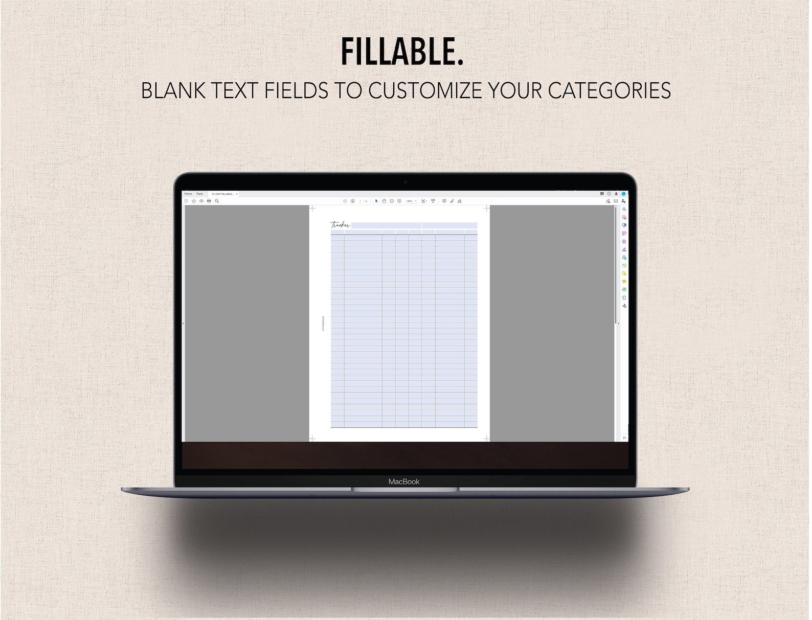 CLASSIC HP *FILLABLE* Versatile Categorized List Tracker | Fillable ...