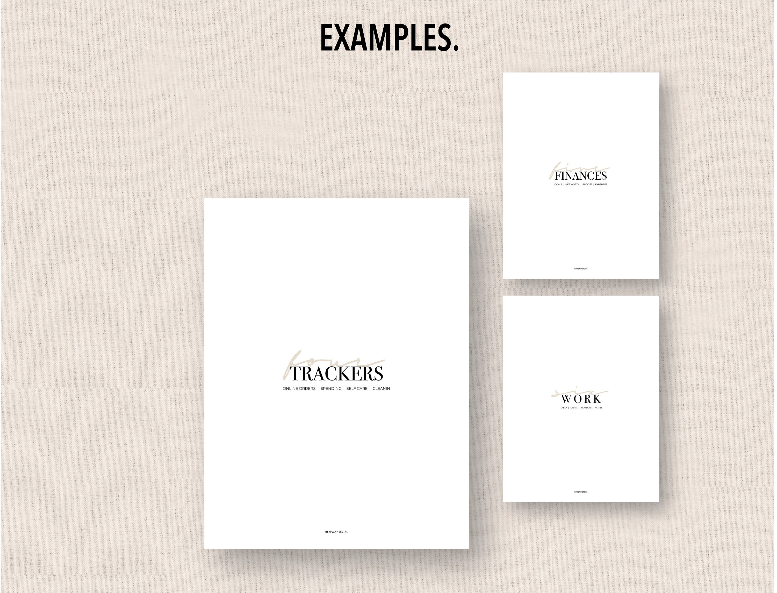 CLASSIC HP *FILLABLE* {minimal} Section Covers | Fillable & Printable ...