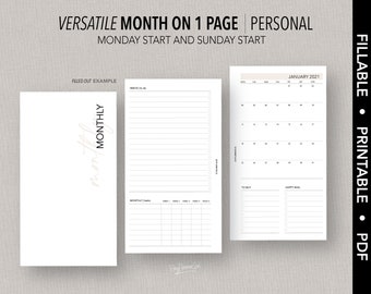 May include: A printable monthly planner template with a calendar, to-do list, and notes section. The template is designed for personal use and can be used for both Monday and Sunday start weeks.