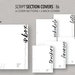 B6 FILLABLE script SECTION Covers Fillable & Printable 6 Cover Sections ...